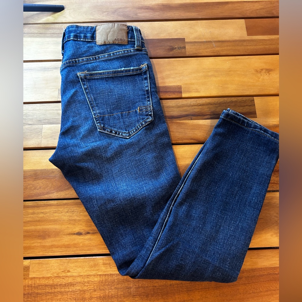 Aeropostale Womens Dark Blue Straight Jeans